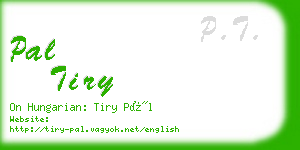 pal tiry business card